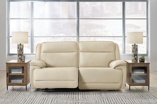 Double Deal 2-Piece Leather Power Reclining Loveseat - alternate view