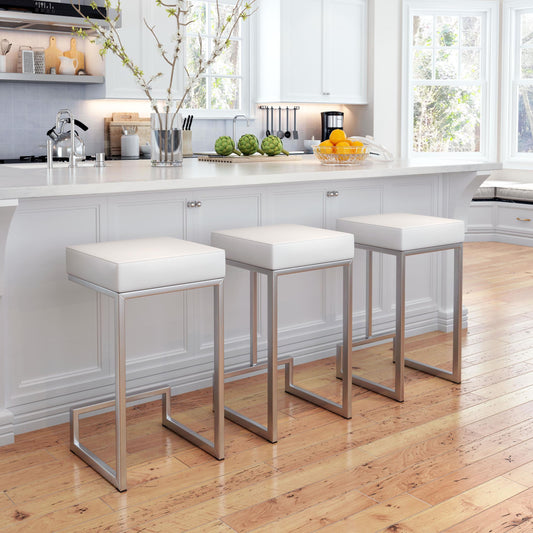 Darwen Counter Stool (Set of 2) White - alternate view