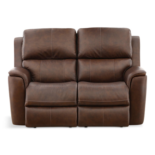 Flexsteel Karson Leather Power Reclining Loveseat - alternate view