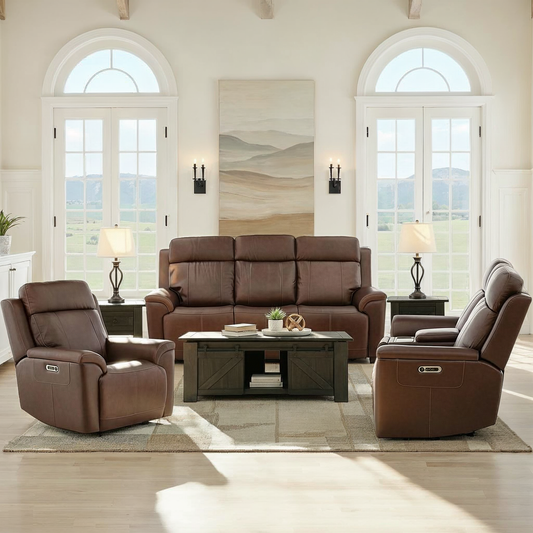 Flexsteel Adrian Leather Power Recliner - alternate view