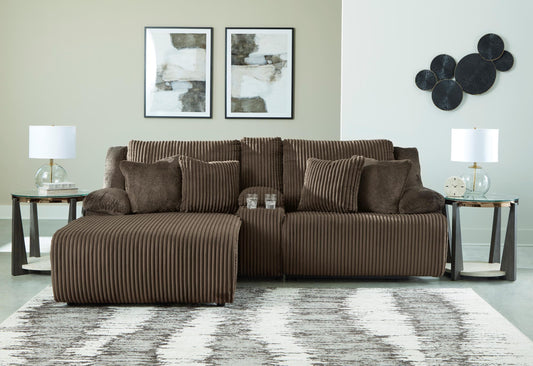 Top Tier Left Facing 3-Piece Reclining Sectional Sofa with Chaise - alternate view
