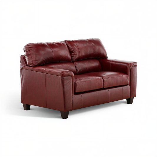 Marcellus Leather loveseat - alternate view