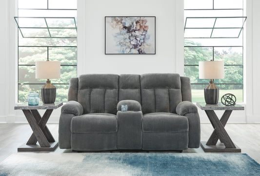 Greely Bend Power Reclining Console Loveseat - alternate view