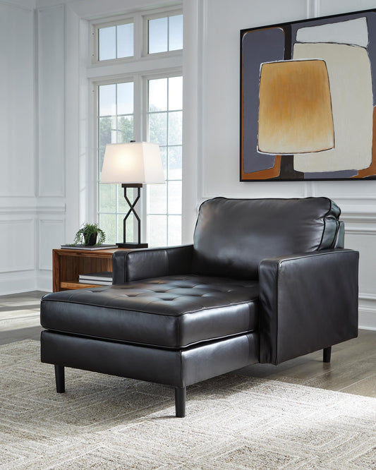 Bryceview Leather Chaise - alternate view