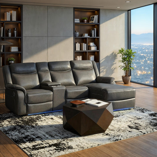 Renzo 2-Piece Reclining Sectional - alternate view