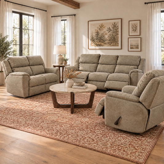 Woodley Reclining Sofa with Drop-Down Table - alternate view