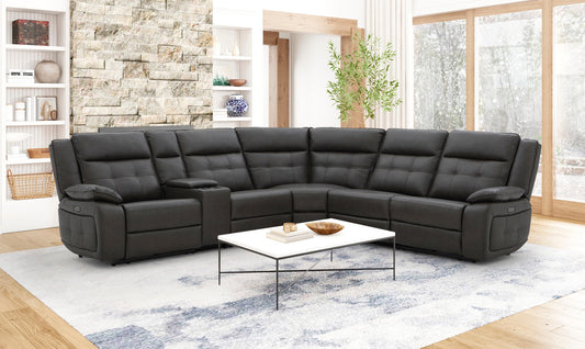 Afton 6-Piece Power Reclining Sectional - alternate view