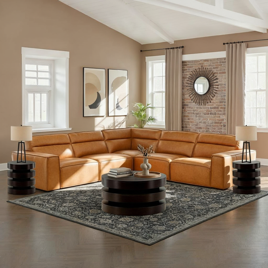 Somerset 5-Piece Leather Sectional - alternate view