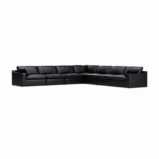 Ashley Emilia 7-Piece Sectional Black - alternate view