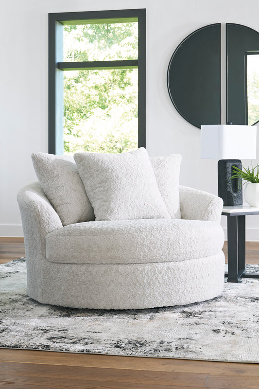 Snodoodle Oversized Swivel Accent Chair - alternate view