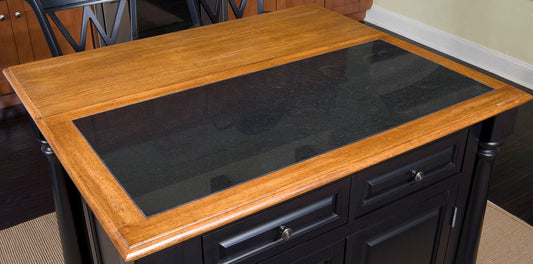 Monarch Kitchen Island with Granite Inlay - alternate view