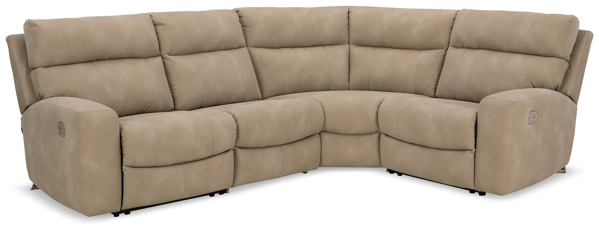 Next-Gen Durapella 4-Piece Power Reclining Sectional Sand