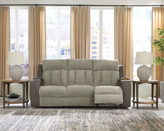 Stately Check Power Reclining Sofa - alternate view