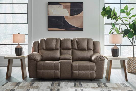Knoxlee Reclining Console Loveseat - alternate view