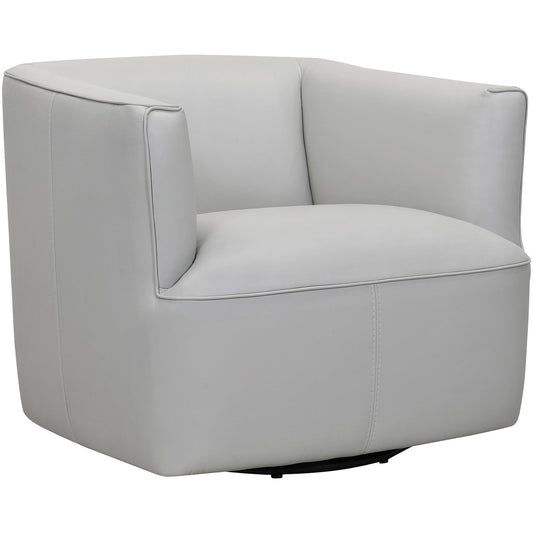 Whitney Leather Swivel Chair - alternate view