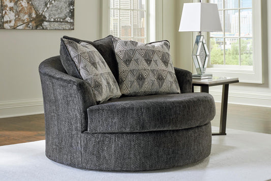 Biddeford Oversized Swivel Accent Chair - alternate view