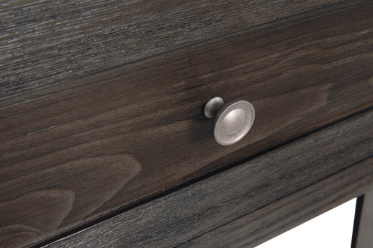 Todoe End Table with USB Ports & Outlets - alternate view