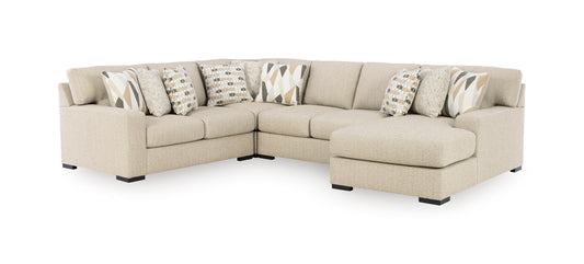 Ashley Laurelgrove 4-Piece Sectional with Chaise Right-Facing - alternate view