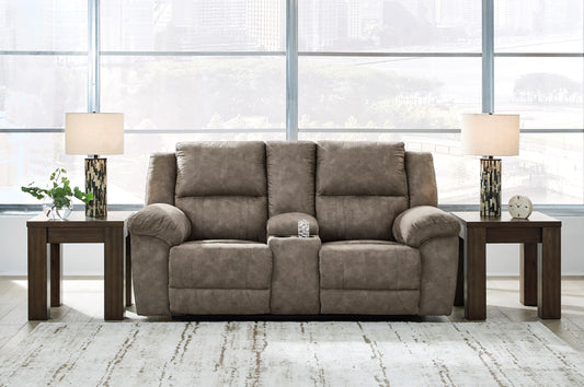 Laresview Reclining Console Loveseat - alternate view