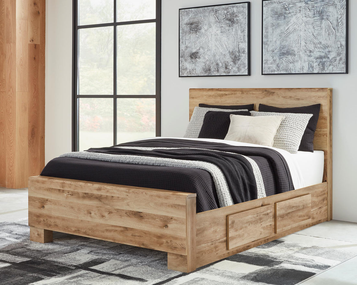 Hyanna Panel Bed with 2 Side Storage Queen