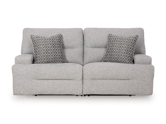 Acklen Place 2-Piece Power Reclining Sectional Loveseat Pewter - alternate view