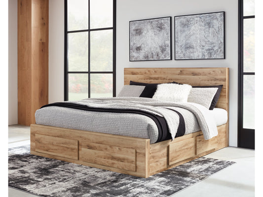 Queen panel storage bed with 1 - alternate view