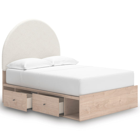 Shapella Upholstered Panel Bed with Storage Full Double - alternate view
