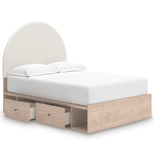 Shapella Upholstered Panel Bed with Double Storage Full Double - alternate view