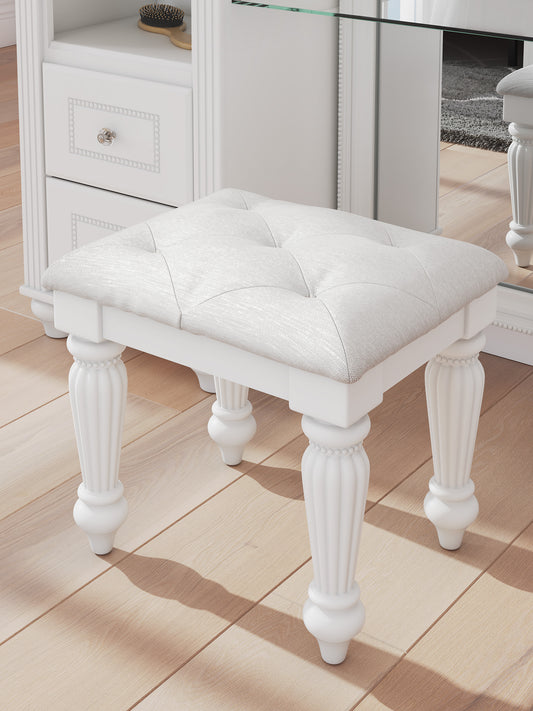 Maylilly Upholstered Vanity Stool - alternate view
