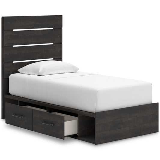 Delmorta Panel Storage Bed - alternate view