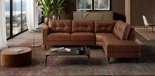 Alaric 3-Piece Leather Sectional - alternate view