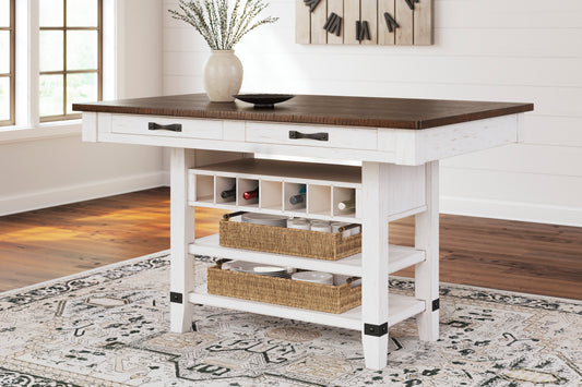 Valebeck Rectangle Counter Height Storage Dining Table - alternate view