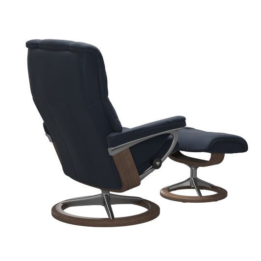 Mayfair Medium Signature Recliner and Ottoman - alternate view