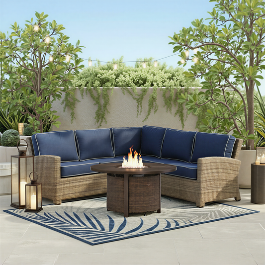 Cabo 3-Piece Outdoor Patio Sectional - alternate view