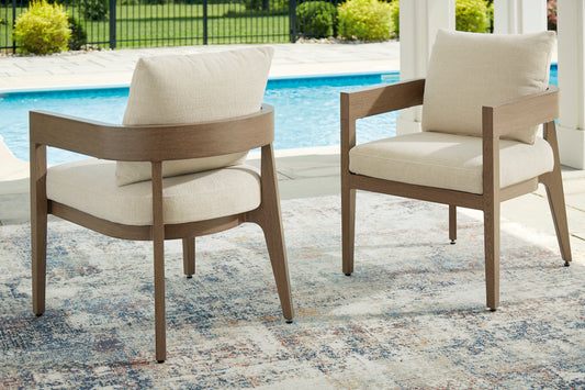 Ashley Serene Bay Outdoor Patio Dining Arm Chair (Set of 2) - alternate view