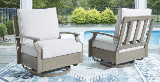 Ashley Rainier Ranch Outdoor Patio Swivel Glider - alternate view