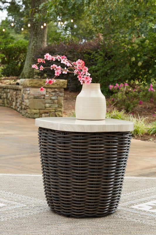 Ashley Kimora Outdoor Patio Square End Table - alternate view