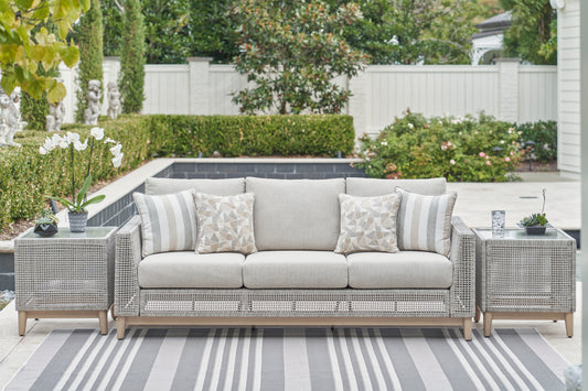 Seton Creek Outdoor Loveseat with Cushion - alternate view