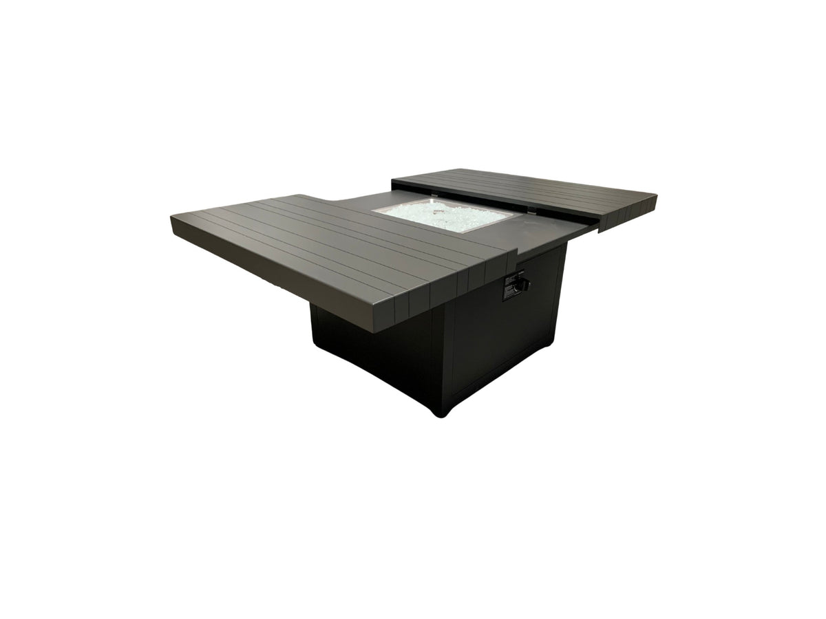 Holt 42" Square Outdoor Patio Firepit Table