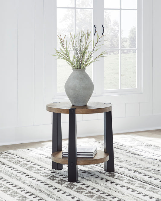 Ashley Ridgester Round End Table - alternate view