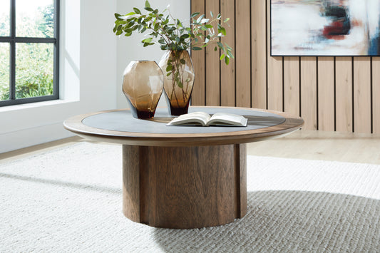 Ashley Dontayne Round Coffee Table - alternate view