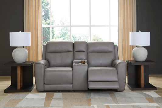 5Z-Relaxation Power Reclining Console Loveseat - alternate view