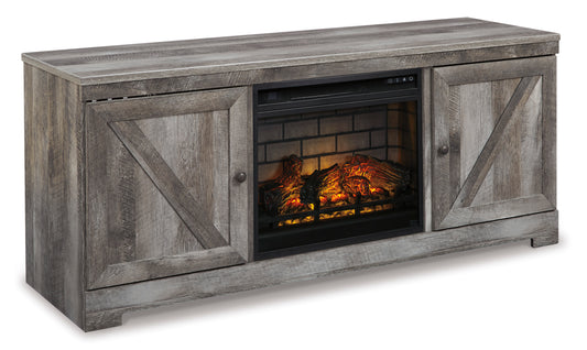 Wynnlow 63" TV Stand with Electric Log Fireplace - alternate view