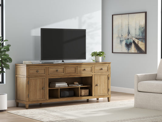 Sharlance XL TV Stand with Fireplace Option - alternate view