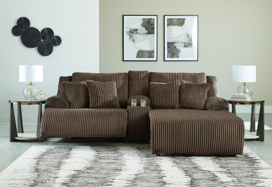 Top Tier Right Facing 3-Piece Reclining Sectional Sofa with Chaise - alternate view