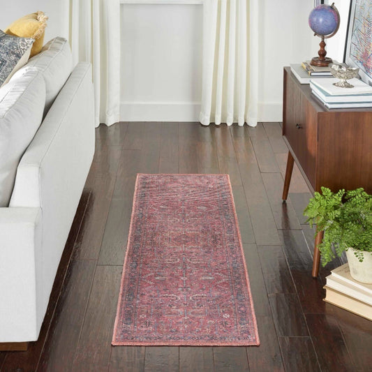 NC1 Washable 2'2" x 10" Brick Rug - alternate view