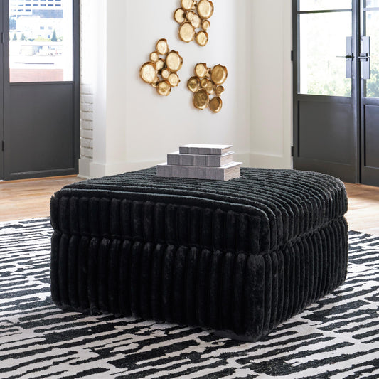 Midnight-Madness Oversized Accent Ottoman - alternate view
