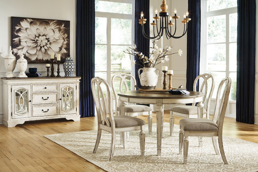 Realyn Round Dining Extension Table - alternate view