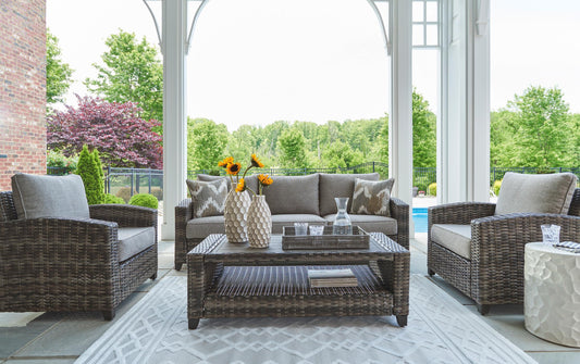 Ashley Oasis Court 4-Piece Outdoor Set - alternate view