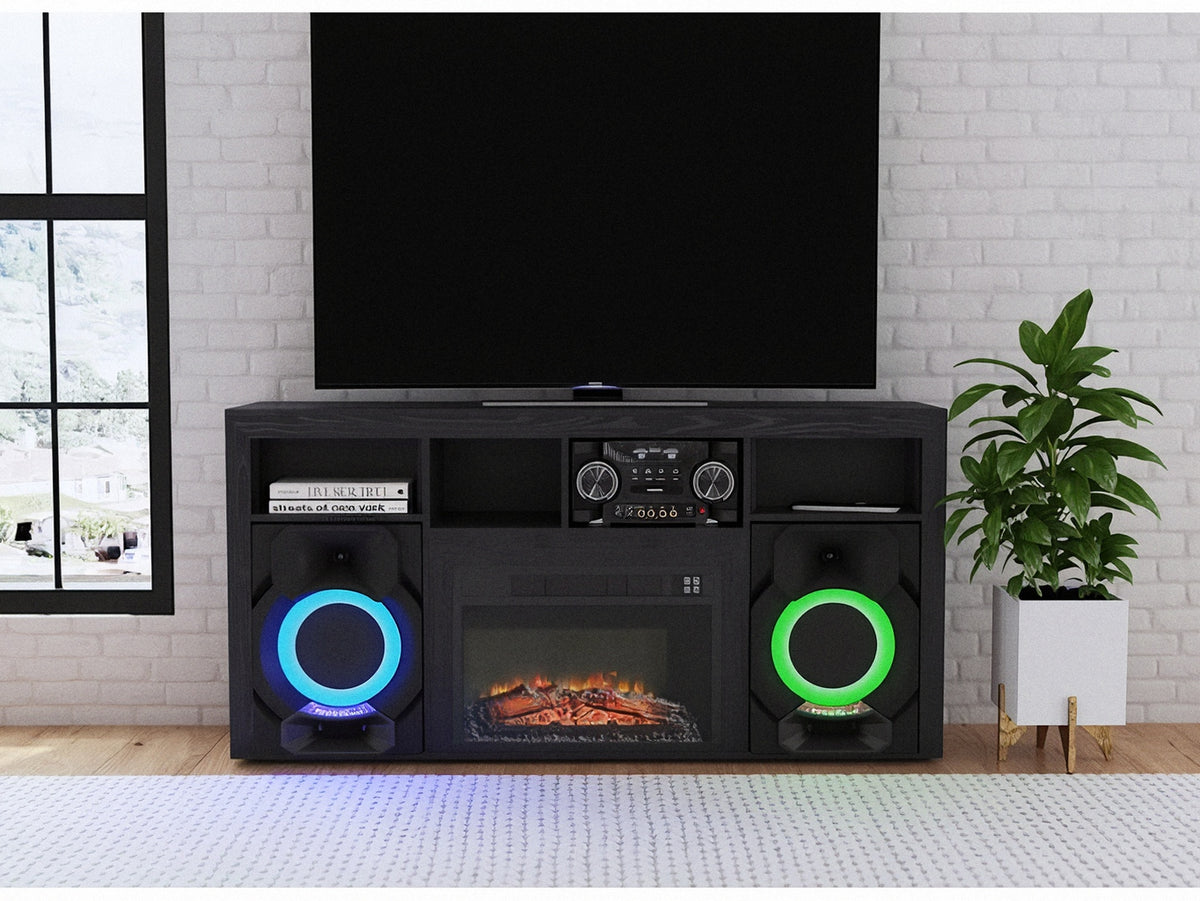 Lydic Fireplace with Sound System